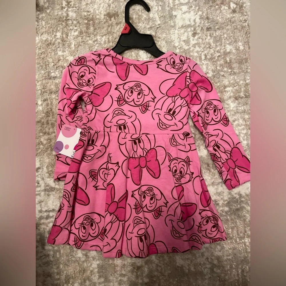 Disney Pink Minnie Mouse Kids Casual Dress size 18M-NWT